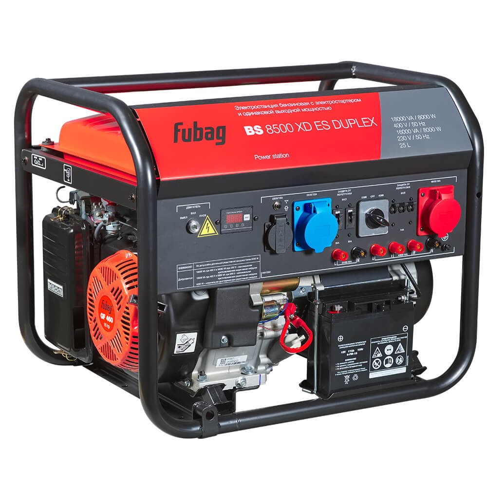 FUBAG BS 8500 XD ES DUPLEX + Комплект колес и ручек + Моторное масло Extra Генераторы (электростанции)