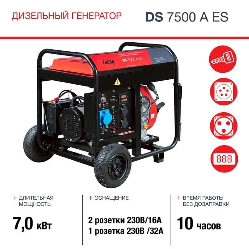 FUBAG DS 7500 A ES Генераторы (электростанции)